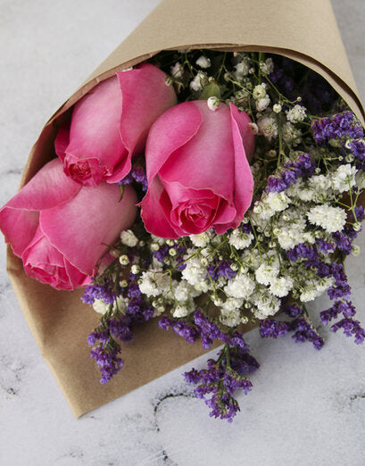 Perfect Pink Roses With A Tag